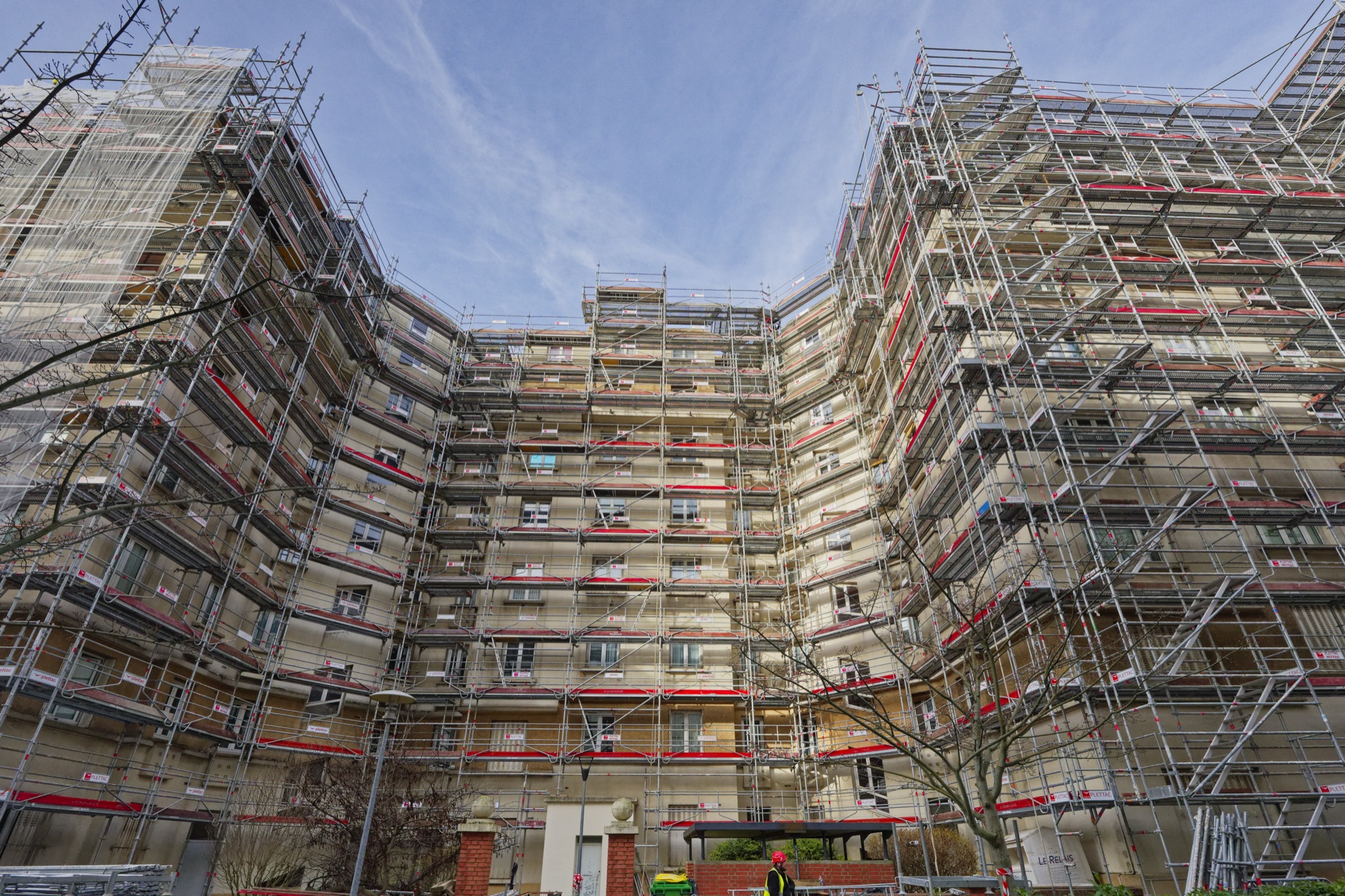 Bâtiment en U Paris 20e